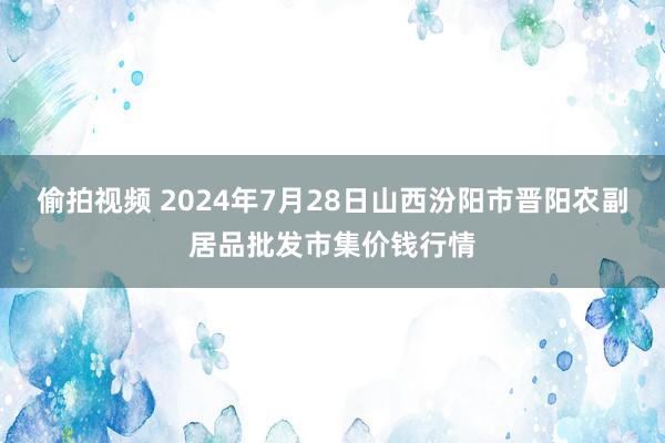 偷拍视频 2024年7月28日山西汾阳市晋阳农副居品批发市集价钱行情