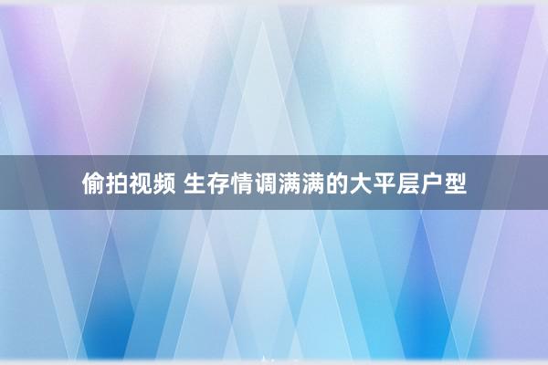 偷拍视频 生存情调满满的大平层户型