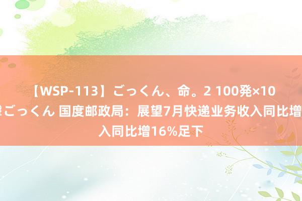 【WSP-113】ごっくん、命。2 100発×100人×一撃ごっくん 国度邮政局：展望7月快递业务收入同比增16%足下